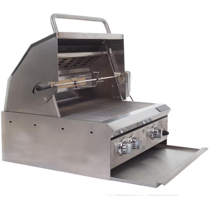 ProFire Professional Series 27-Inch Built-In Natural Gas Grill With Rotisserie - PF27R-N