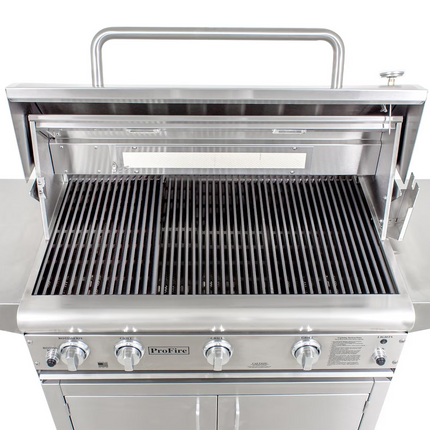 ProFire Professional Deluxe Series 48-Inch Freestanding Natural Gas Grill With Double Side Burner & SearMagic Grids