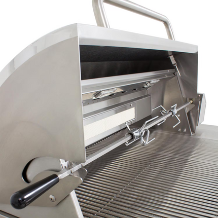 ProFire Professional Deluxe Series 27-Inch Built-In Infrared Hybrid Propane Gas Grill With Rotisserie - PFDLX27RIH-P