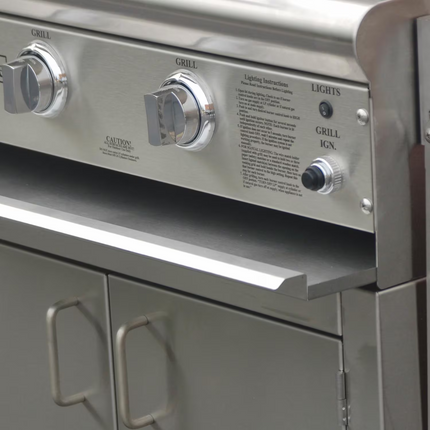 ProFire Professional Deluxe Series 48-Inch Built-In Natural Gas Grill With Double Side Burner - PFDLX48S-N