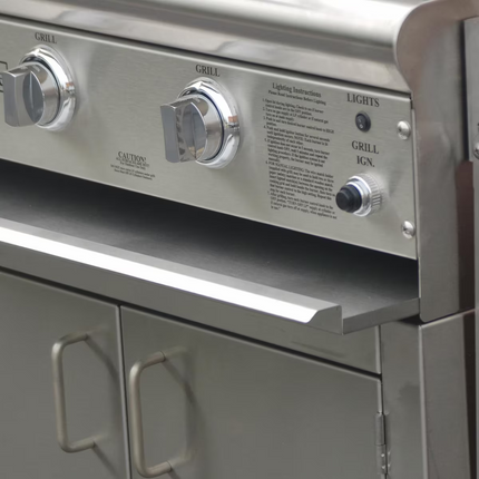 ProFire Professional Deluxe Series 48-Inch Freestanding Natural Gas Grill With Double Side Burner & SearMagic Grids