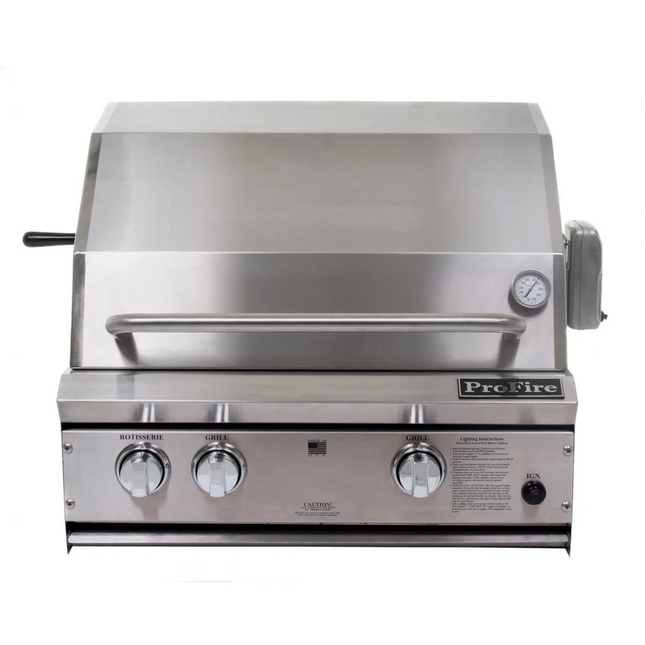 ProFire Professional Series 27-Inch Built-In Propane Gas Grill With Rotisserie - PF27R-P