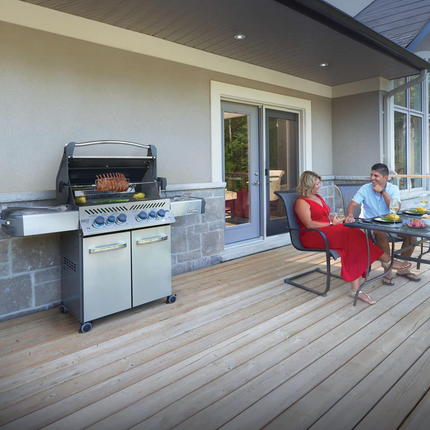 Napoleon Legacy Prestige 500 4-Burner Natural Gas Grill w/ Rotisserie & Side Burner - P500RSIBNSS-3