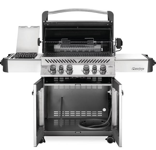 Napoleon Legacy Prestige 500 4-Burner Propane Grill w/ Rotisserie & Side Burner - P500RSIBPSS-3