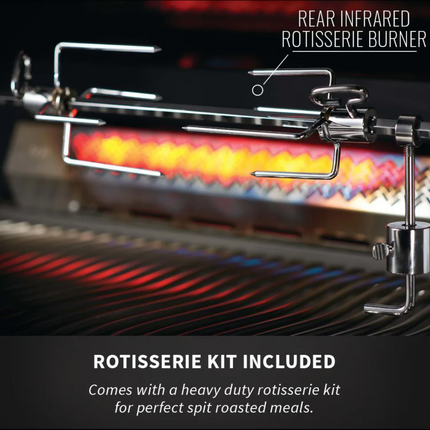 Napoleon Legacy Prestige 500 4-Burner Propane Grill w/ Rotisserie & Side Burner - P500RSIBPSS-3
