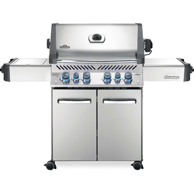 Napoleon Legacy Prestige 500 4-Burner Natural Gas Grill w/ Rotisserie & Side Burner - P500RSIBNSS-3