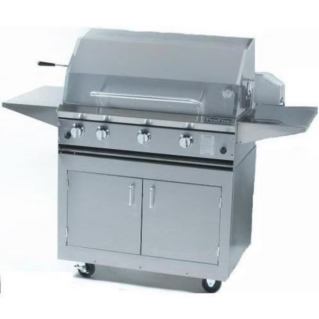 ProFire Professional Series 36-Inch Freestanding Infrared Hybrid Natural Gas Grill With Rotisserie