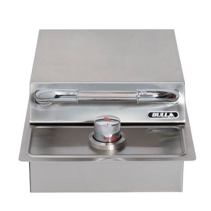 Bull Single Stainless Steel Sideburner - Drop In - NG