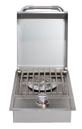 Bull Single Stainless Steel Sideburner - Drop In - NG