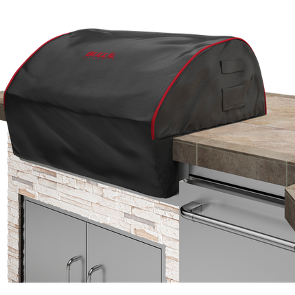 Bull Diablo Head Premium Cover/Black Red Piping & Stitched Logo, Box