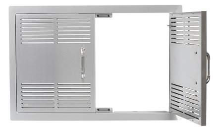 Bull 30" Dual Lined Vented Double Door w/ Reveal