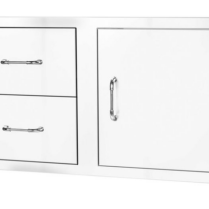Bull 30" S/S Single Storage Door w/ 2 Drawer Combo w/ Reveal