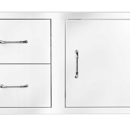 Bull 30" S/S Single Storage Door w/ 2 Drawer Combo w/ Reveal