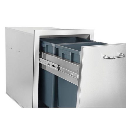 Bull Double Pull Out Trash/ Recycle Drawer (8 Gallon) w/ Reveal